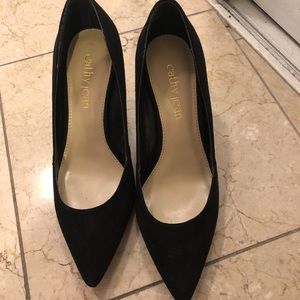 Cathy Jeans Black Pump Heels 6M